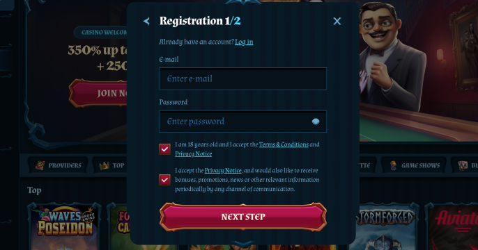 Registrácia v Fam bet Casino